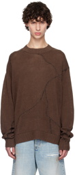 HOPE Brown Cracked Sweater