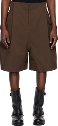 pet-tree-kor Brown Tension Shorts