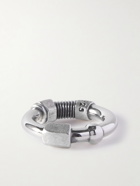 Bottega Veneta - Thread Brushed Sterling Silver Ring - Silver