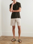 Orlebar Brown - Norwich Straight-Leg Striped Cotton-Seersucker Shorts - Neutrals