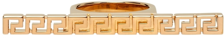 Photo: Versace Gold Greca Bar Ring