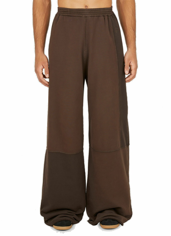 Photo: Panelled Track Pants in Brown