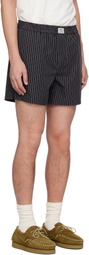 Commission Black Stripe Boxer Shorts
