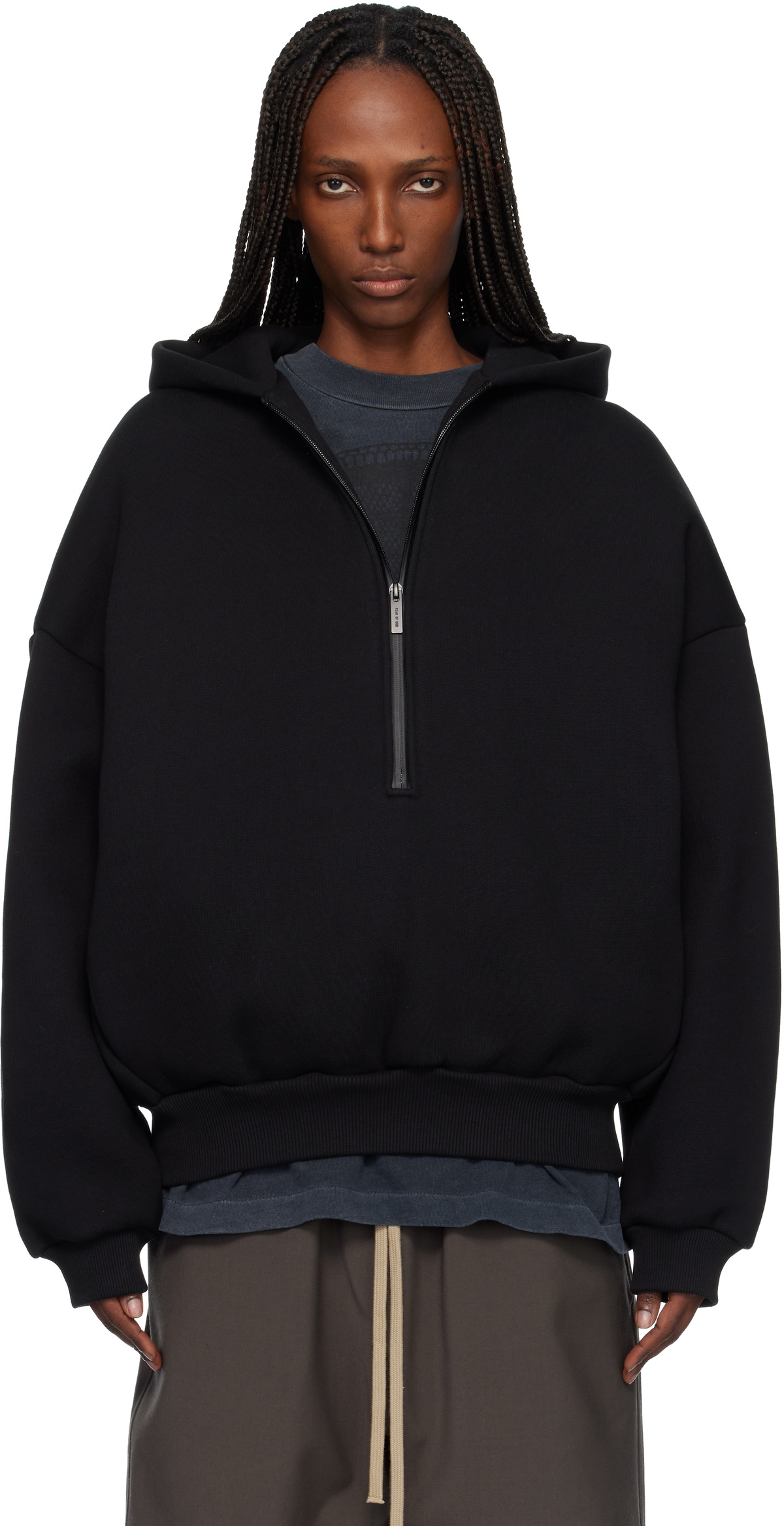 Fear of God Black Athletics Half Zip Hoodie