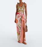 La DoubleJ Printed cotton beach cover-up