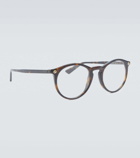 Gucci - Round-frame acetate glasses
