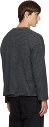 mfpen Gray Round Neck Sweater