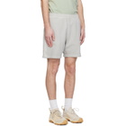 Stone Island Gray 6200014 Malfilé Fleece Old Effect Shorts