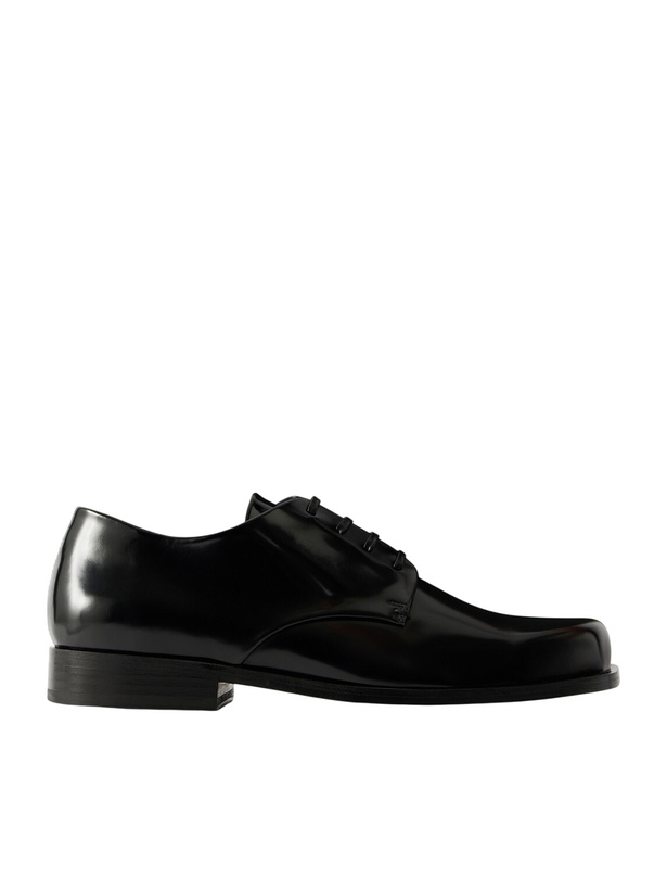 Photo: AMI PARIS - Polished-Leather Derby Shoes - Black