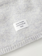 Acne Studios - Kassias Logo-Appliquéd Rib-Trimmed Cashmere Beanie - Gray