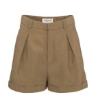 Saint Laurent Silk and linen shorts