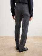 Canali - Straight-Leg Wool-Blend Twill Trousers - Gray