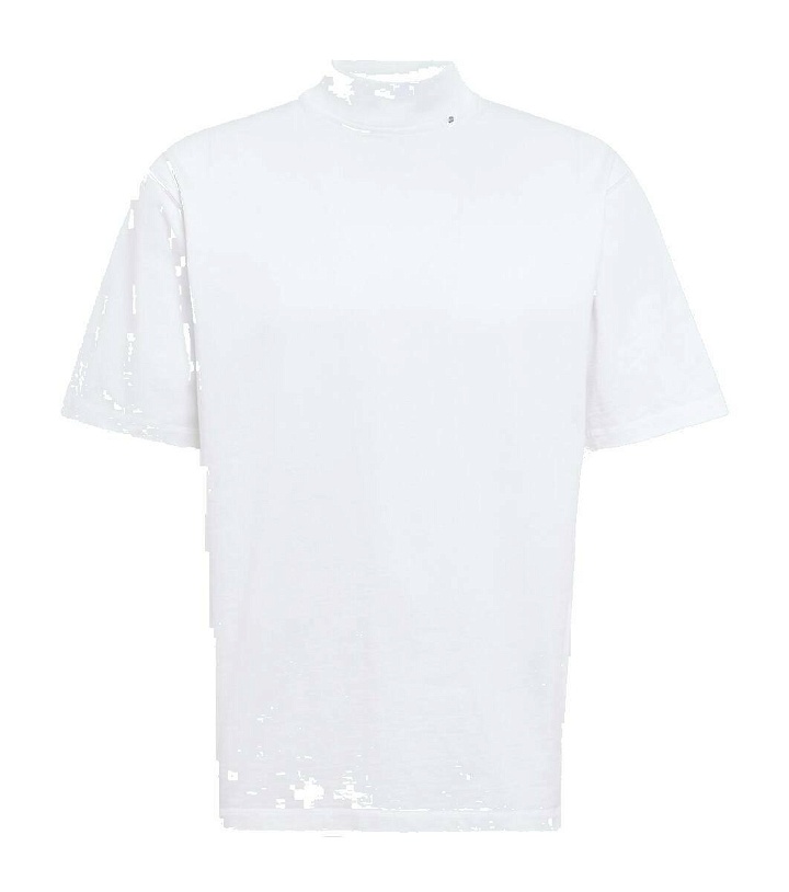 Photo: Due Diligence Mockneck cotton jersey T-shirt
