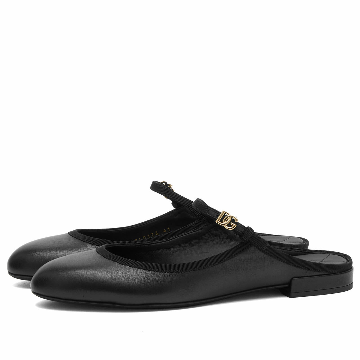 Dolce & Gabbana Women's Leather Slip On Ballet Shoe in