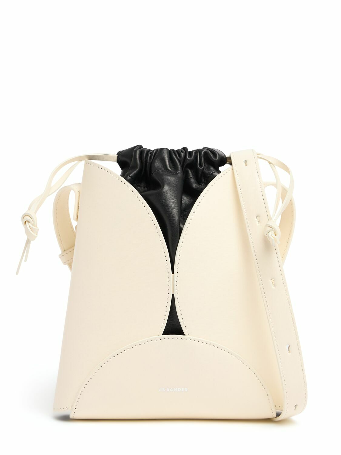 ◆JIL SANDER◆Ellipse palmellato レザー クロスボディバッグ◆ JIL SANDER Ellipse Palmellato Leather Crossbody Bag Jil Sander
