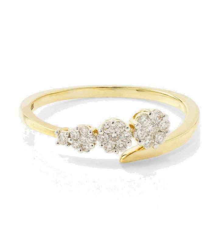 Photo: Stone and Strand Burst Galaxy 10kt yellow gold ring with diamonds