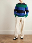 Guest In Residence - Striped Cashmere Sweater - Blue