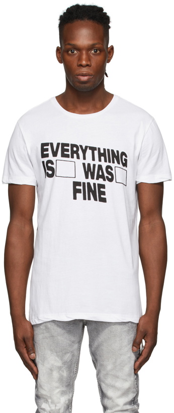 Photo: Ksubi White 'I'm Fine' T-Shirt
