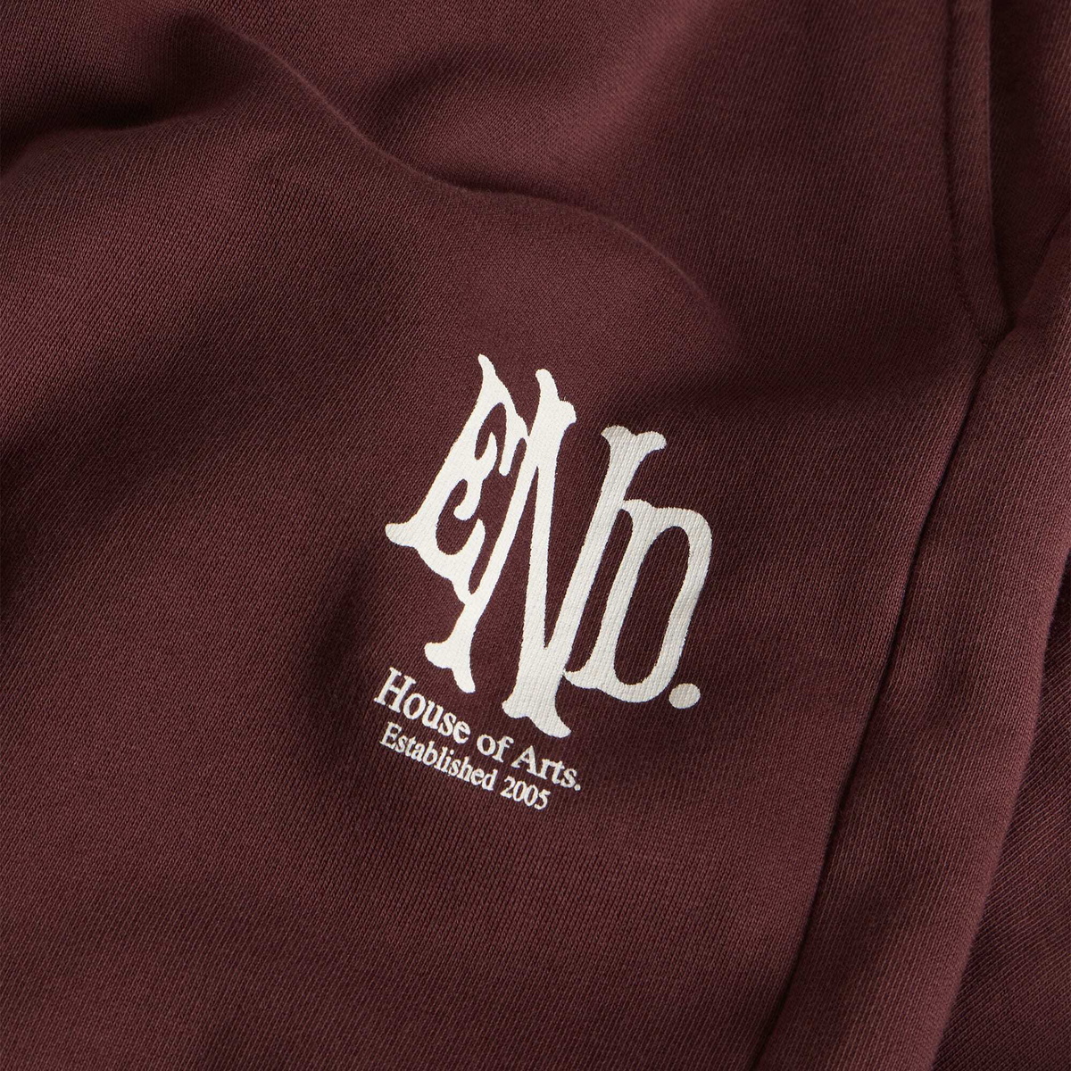 END. Mono Sweatpant in Oxblood