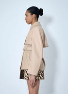 Sportmax Leather Belted Jacket