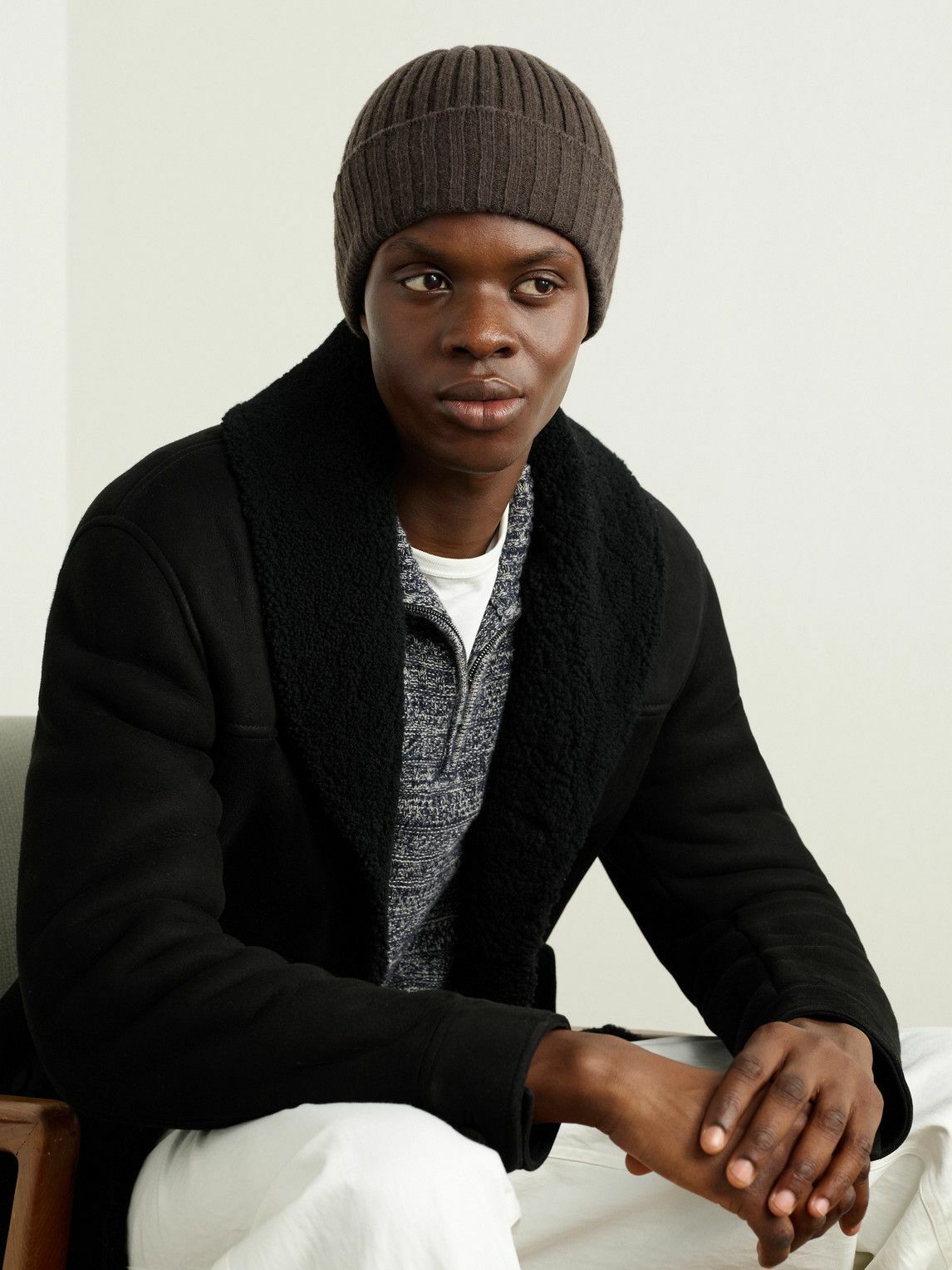 De Petrillo - Ribbed Wool and Cashmere-Blend Beanie