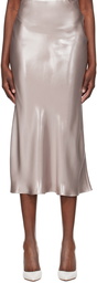 BOSS Pink Metallic Midi Skirt