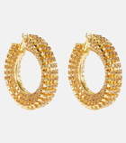 Magda Butrym - Crystal-embellished hoop earrings