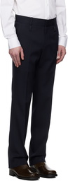 WOOYOUNGMI Navy Slim Straight Trousers