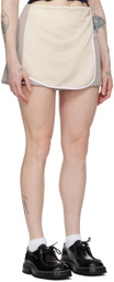 AMBUSH Off-White & Gray Pleats Miniskirt