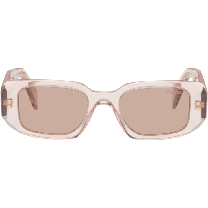 Photo: Prada Eyewear Pink 'Prada Symbole' Sunglasses