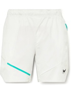 Nike Tennis - NikeCourt Slam Slim-Fit Mesh-Panelled Dri-FIT Tennis Shorts - White