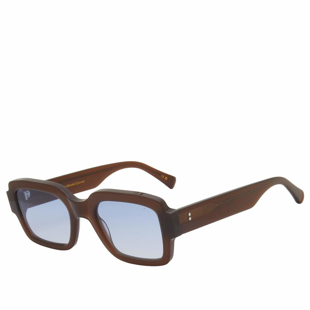 Monokel Apollo Sunglasses in Chocolate/Blue 