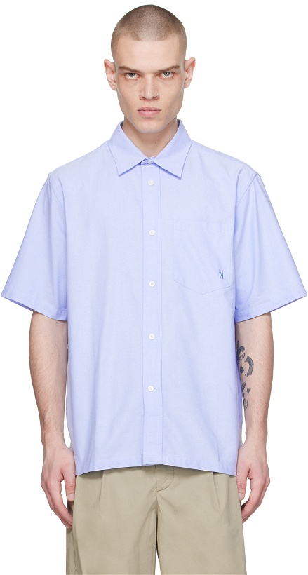 Photo: NORSE PROJECTS Blue Ivan Shirt