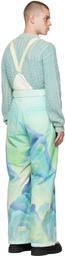Chen Peng Green Ski Pants