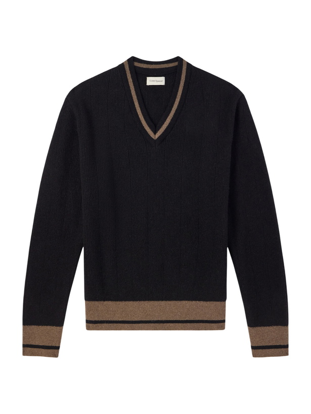 Photo: Oliver Spencer - Hawes Wool Sweater - Black