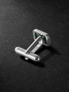 Mateo - Sterling Silver Malachite Cufflinks