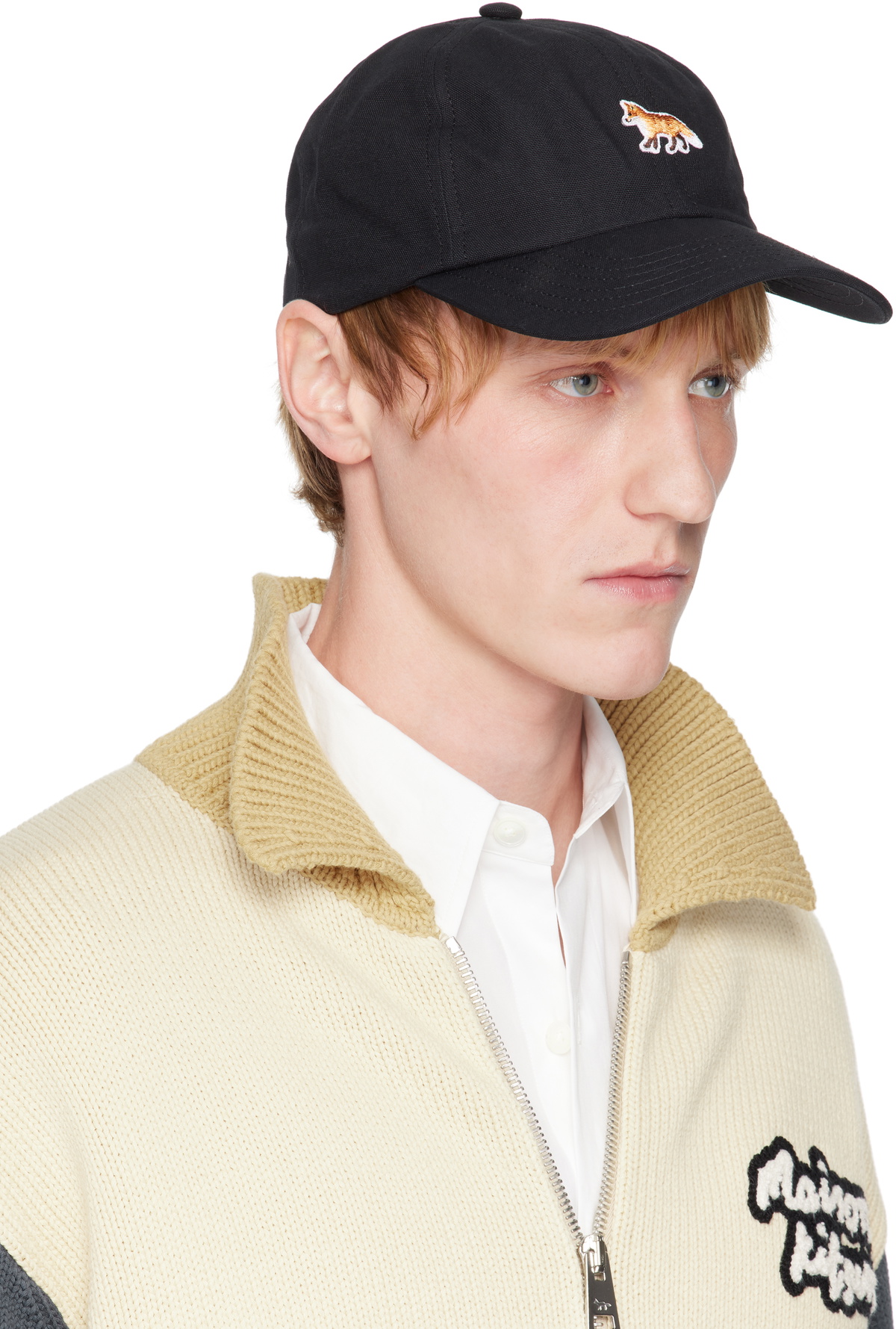 Maison Kitsuné Black Baby Fox Cap Maison Kitsune