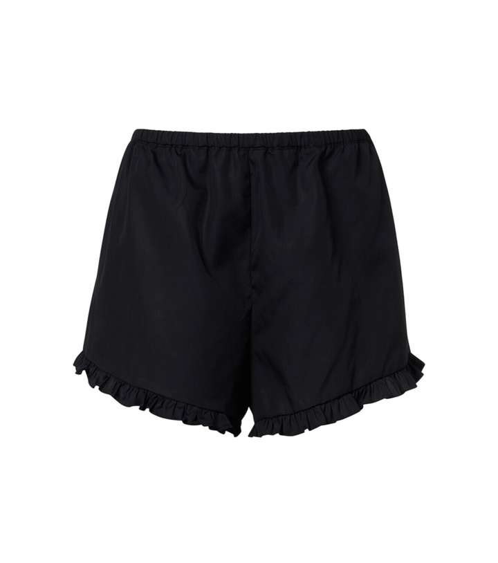 Photo: Hunza G Frill cotton poplin shorts