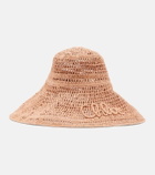 Chloé Logo raffia sunhat