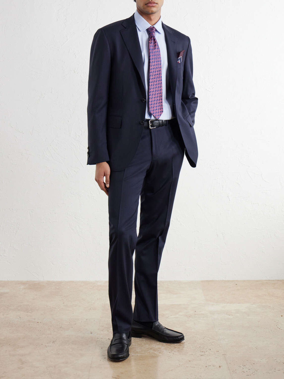 Canali - Wool-Blend Twill Suit Jacket - Blue