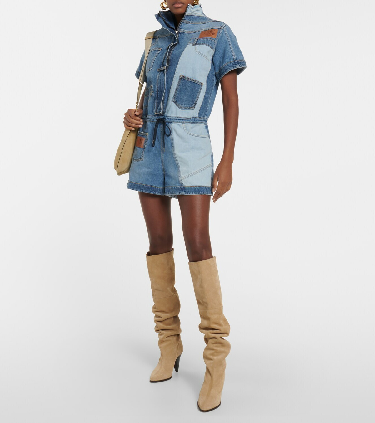 Dodo Bar Or Robinson denim playsuit