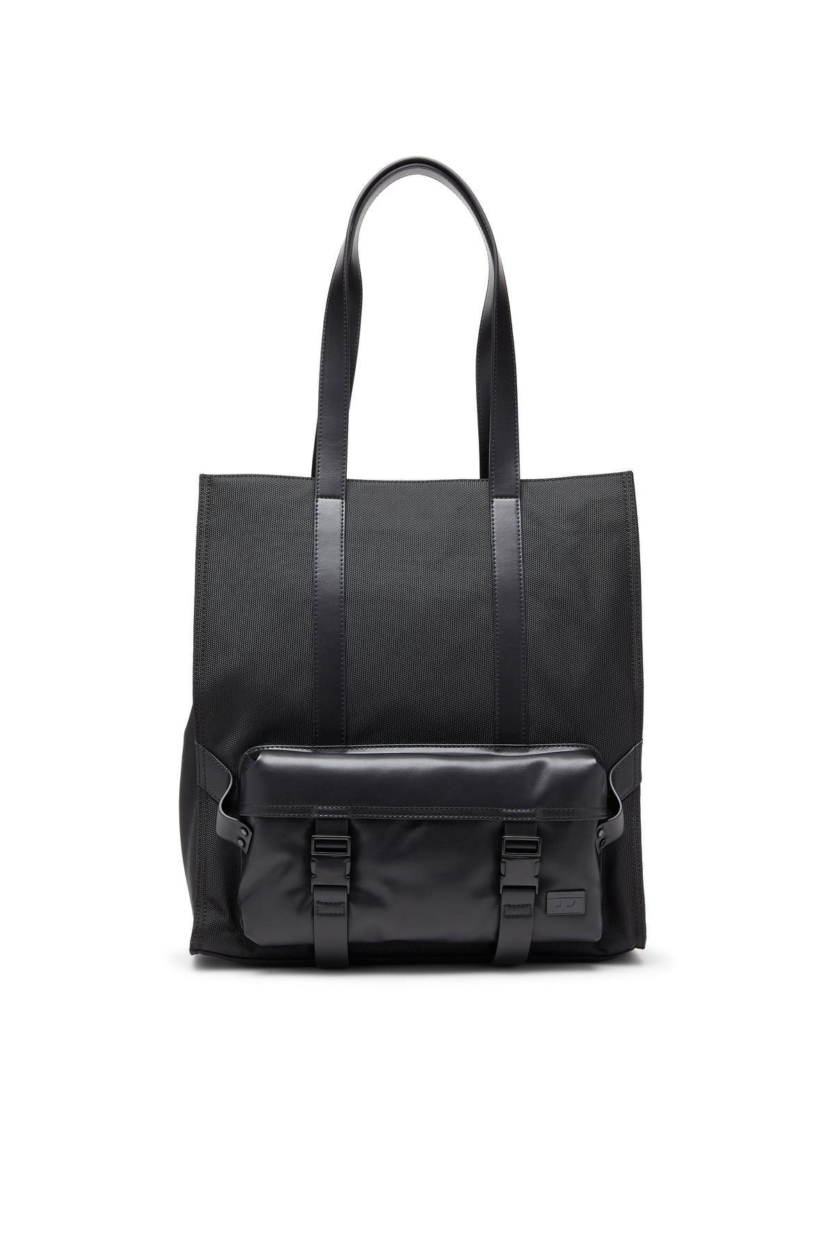 Diesel Multi-Pkts - Shopping bag with flap pocket and zip - Shopping Bags - Unisex - Black