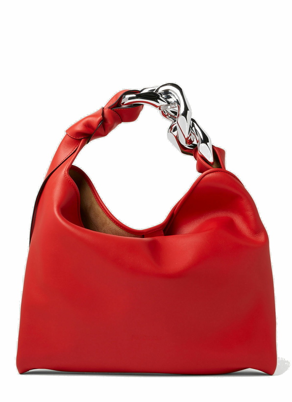 Photo: Small Chain Hobo Bag in Red