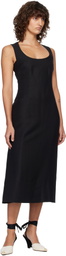 JACQUEMUS Black 'The Tablier' Midi Dress