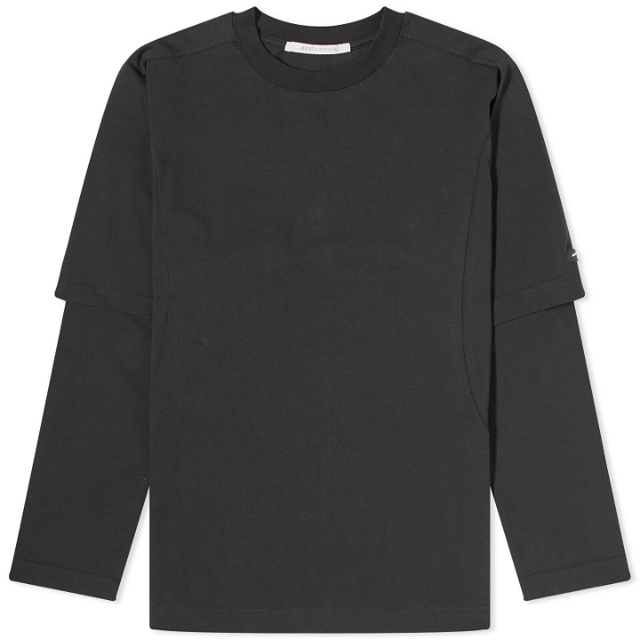 Photo: AFFXWRKS Men's Dual Sleeve T-Shirt in Muted Blue