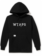 WTAPS - Logo-Appliquéd Cotton-Jersey Hoodie - Black