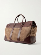 Brunello Cucinelli - Herringbone Canvas and Leather Weekend Bag