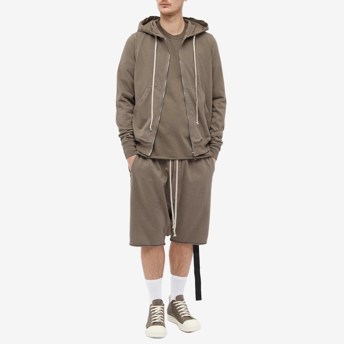Rick Owens DRKSHDW Men's Jason Hoodie in Dust Rick Owens Drkshdw Rick Owens DRKSHDW Men's Jason Hoodie in Dust Rick Owens Drkshdw