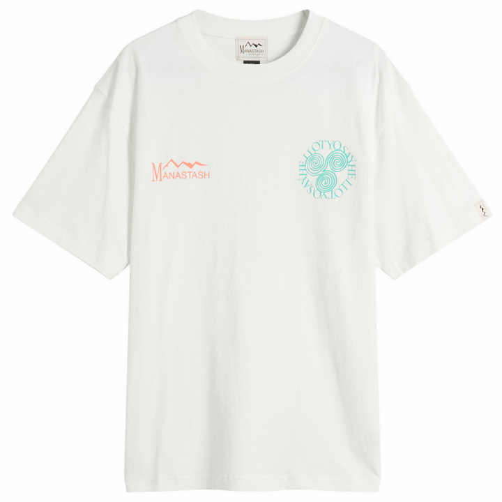 Photo: Manastash Men's Say Hello T-Shirt in White