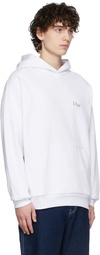 Dime White Classic Small Logo Hoodie